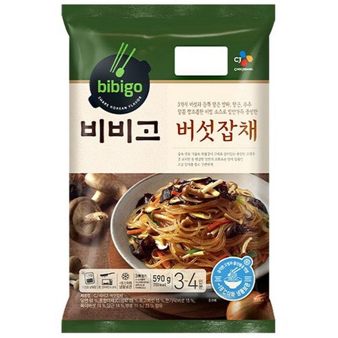 비비고 버섯잡채 590g, 2개