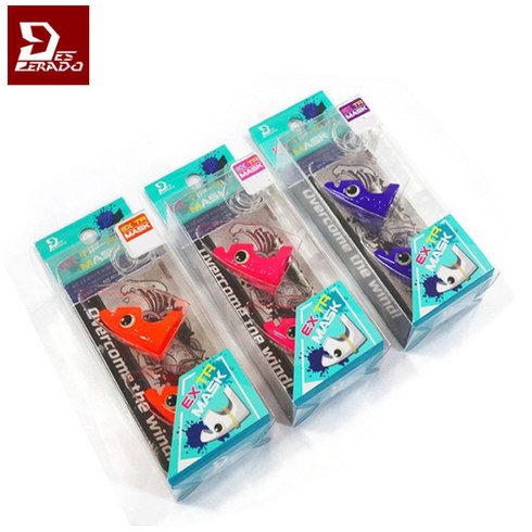 2023년 가성비 최고 팁런에기마스크 - 데스페라도 EX 팁런 마스크 무늬오징어 에기 TR 싱커 가면, 10g, 퍼플(야광)