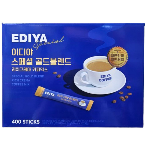 이디야커피믹스 - 이디아 커피믹스 400T 코스트코 청소박사 증정, 1개, 400개입, 11g