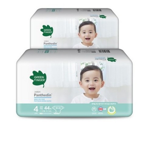 그린핑거 판테딘 더마 밴드형 기저귀 아동용, 4단계, 176매