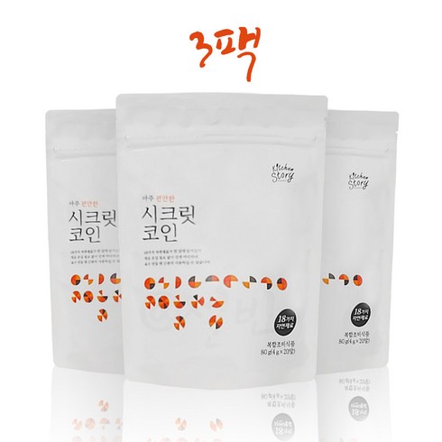 빅마마 시크릿코인 편안한맛 20알 3팩 (총60알), 80g, 3개