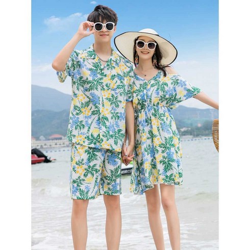 시밀러룩 가족커플룩 남친 코디세트 하와이안셔츠