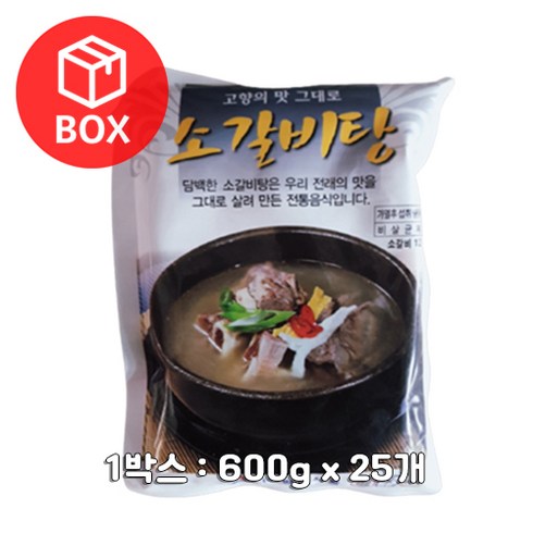 ㈜팔도식품 [㈜팔도식품] 소갈비탕 (팔도 600g) X 25, 1개, 600g