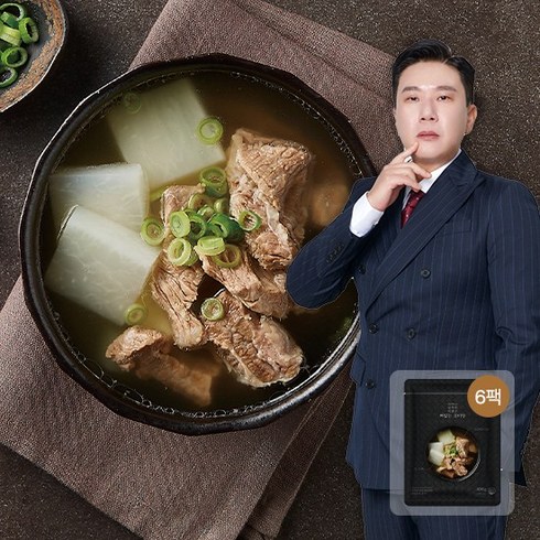 이상민 뼈없는 갈비탕 6팩 (팩당 450g), 6개, 450g