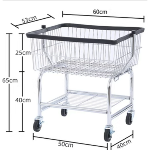 ALWAYSME 롤링 와이어 세탁 카트, 01 Laundry Cart