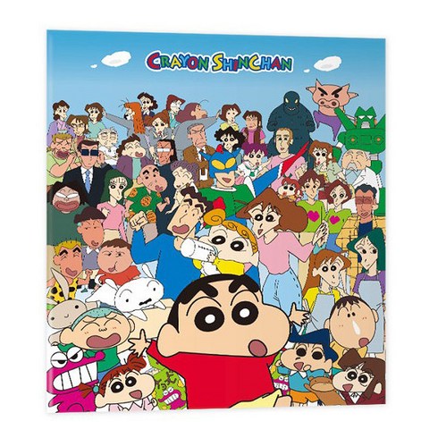 짱구는 못말려 와글와글 띠부씰북 커버 스크랩북, 단품, 단품