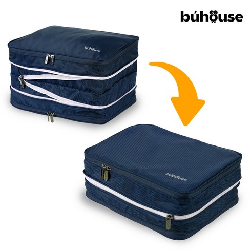 지퍼압축팩 - 부하우스 컬러풀 여행용 압축파우치 XXL (이불 수납 OK! / 6가지 컬러 중 택1)
