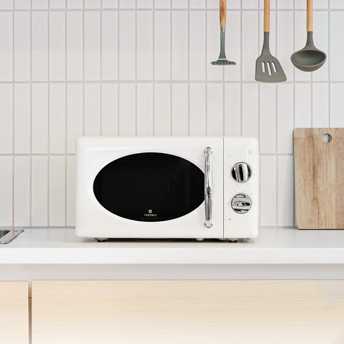 2023년 가성비 최고 미니전자렌지 - 디온리 레트로 전자레인지 크림화이트 20L 미니 소형 원룸 전자렌지 NWM331CW