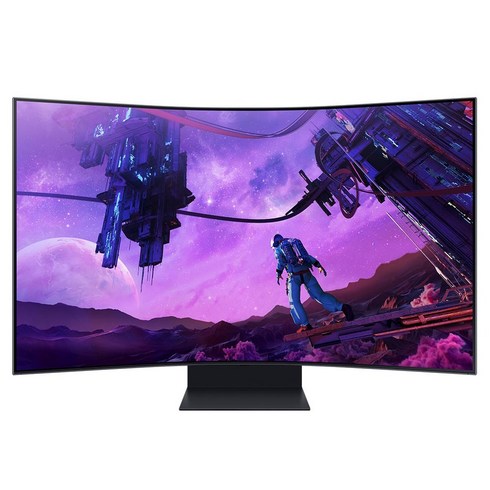 삼성전자 55인치 커브드 게이밍 컴퓨터 모니터 오디세이 Ark S55BG970 165Hz 4K UHD HDR10+ 피벗 대리점정품 LS55BG970NKXKR 삼성로지텍직접배송설치, 삼성 S55BG970 (LS55BG970NKXKR)