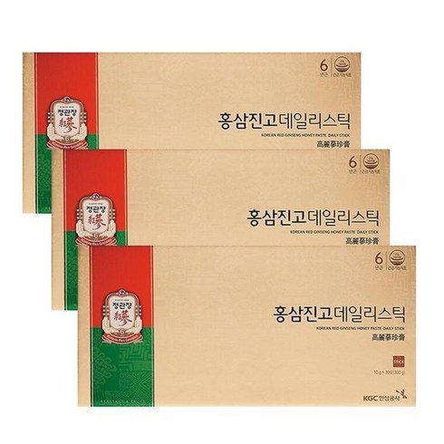 정관장 홍삼진고 데일리스틱 10g 30포 3박스 cz, 3개