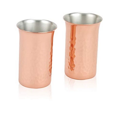아사히쇼쿠사이 - 일본직배송 아사히공방 키와 동 구리 맥주 음료 잔 컵 160ML 2개 세트