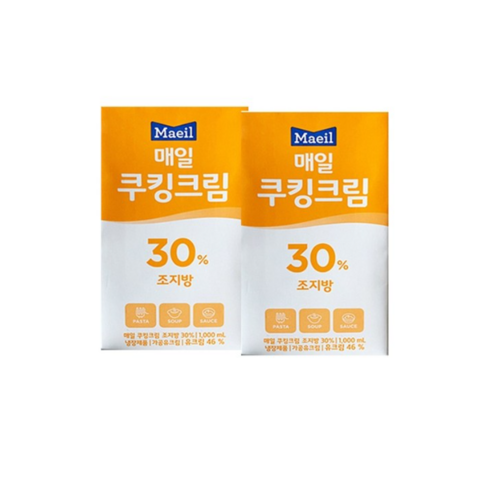 매일유업 쿠킹크림조지방30%X3개/무료배송, 3개