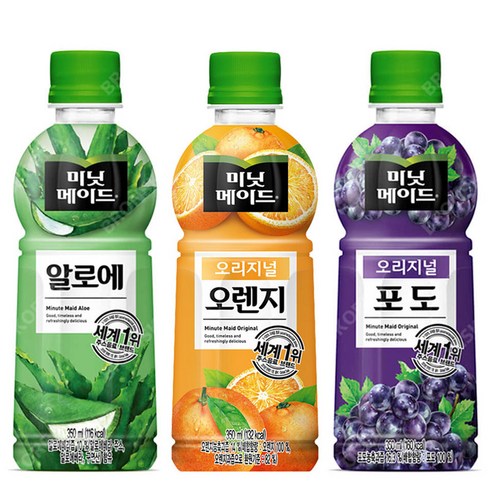 미닛메이드 오리지널 포도 100, 350ml, 24개
