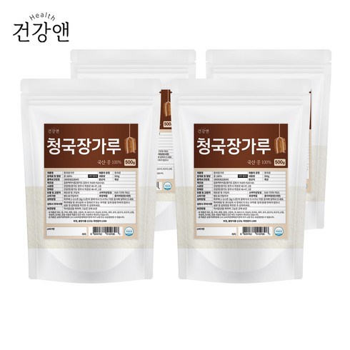 황창현신부청국장가루 - 청국장 가루 국산 콩 100% 건강앤, 4개, 500g