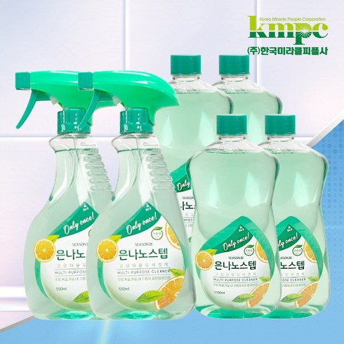 은나노스텝 시즌3 다용도 세정제 (6종) 550ml 2개+1100ml 4개