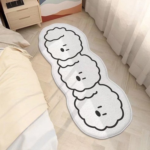 멍멍냥냥 논슬립 애니멀 극세사발매트 현관 욕실 주방매트, 멍세마리, 1개