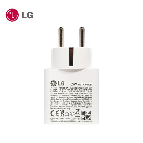 LG전자 그램 노트북 정품 충전기 어댑터 LP65WGC20P-EK W USB-C PD PPS 65W, LG 정품 GAN USB-C 65W(케이블X)