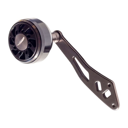 2023년 가성비 최고 베이트릴파워핸들 - 지존낚시 2볼 베어링 낚시 파워핸들 베이트릴 튜닝용 EVA 에바 알루미늄 합금 선상 바다 용품 릴 손잡이, 블랙