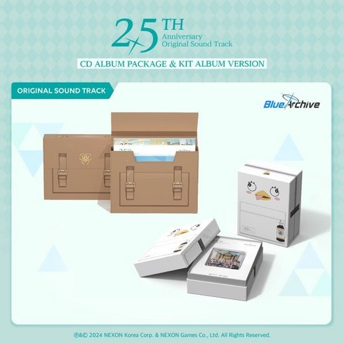 [CD] 블루 아카이브 2.5주년 기념 OST CD + KIT 앨범 패키지 (BLUE ARCHIVE 2.5th ANNIVERSARY OST - CD + KI...