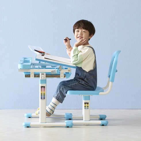어린이책상 - 라베스토 유아 어린이 책상 의자 세트 CDC01, 블루