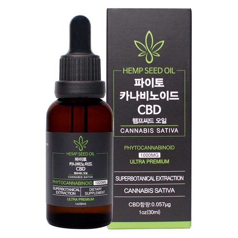 파이토카나비노이드 CBD 햄프씨드 오일, 1개, 30ml