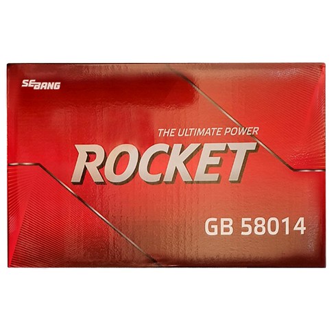로케트GB58014 (내차 밧데리 확인후 구매 필수) 말리부 올란도 크루즈디젤 뉴크루즈 뉴SM5 올뉴SM7 그랜저IG가솔린 산타페DM LF소나타 더뉴 K5 등등 자동차배터리, 1개, GB58014대여안함+폐전지반납
