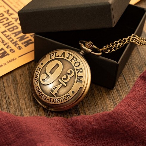 해리포터 빈티지 플립 회중 시계 선물용 장식품 시계