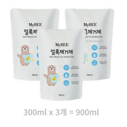 마이비 자연품은 얼룩제거제 리필 유아 세제, 900ml, 60개