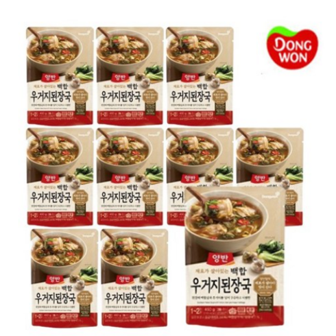 동원양반 백합 우거지된장국460g x 10팩, 10개, 460g