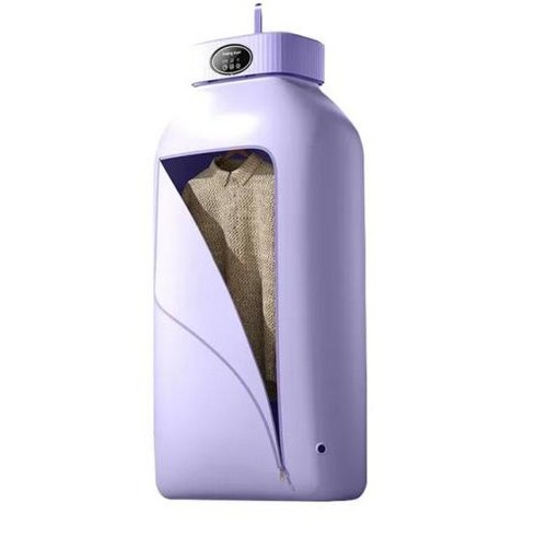 다기능 휴대용 컴팩트 접이식 세탁기 전기 의류 건조기 가방 및 시간 설정, 4) Purple  UK, 4) Purple - UK