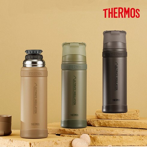 THERMOS 써모스 FFX-751K 산악전용 등산용보틀 시즌2 가벼운 휴대용 보온병 보냉병 750ml, 샌드매트(SD)