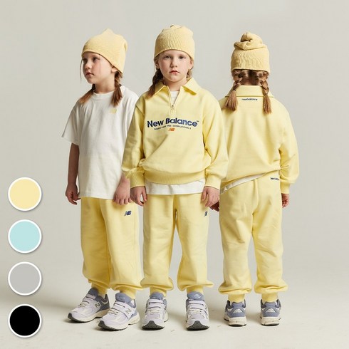 뉴발키즈 Essential 3PCS 반집업_상하세트 키즈상하복