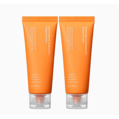 성분에디터 액티브 마린 아스타잔틴 캡슐 크림 50ml 2개 주름개선 미백 화장품