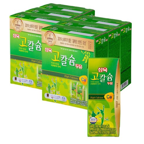 삼육두유 고칼슘두유, 190ml, 96개