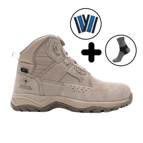 몽크로스 안전화 다이얼 6인치 발편한 발볼넓은 사막화 작업화 리가드707D MC-707D