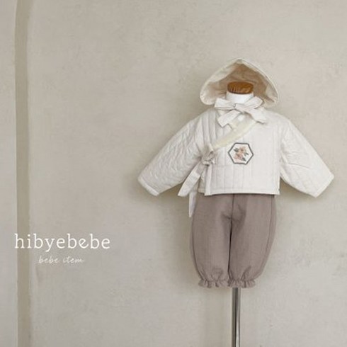 하이바이베베 베베)플로라누빔남아한복SET