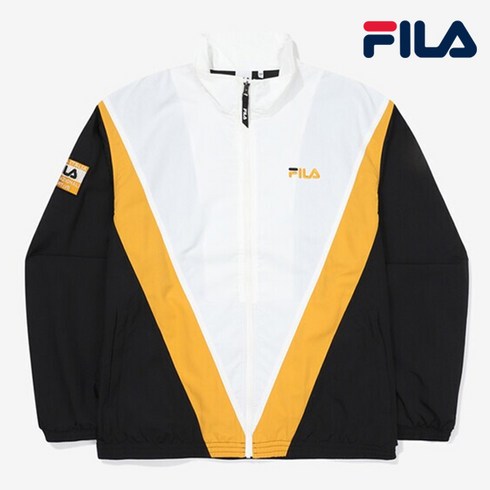 FS2JKF2111X - 휠라 휠라 자켓 FS2JKF2111X BLK 유니 브이 블러킹 오버핏