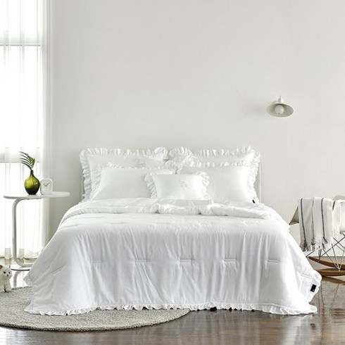 [헤지스홈]인견 블랑[3온스] 킹세트[퀼트이불+패드+베개커버]