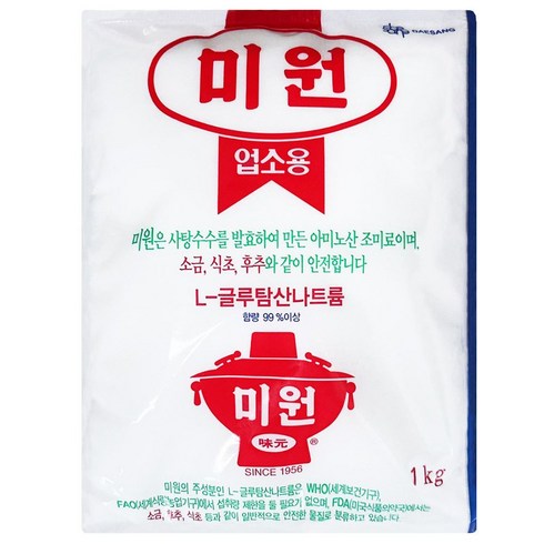 대상 msg 풍미 감칠맛 미원 1kg, 1