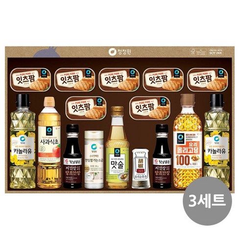 청정원 종합16호 3세트 선물세트 (1박스) (24년 1월초 배송), 상세페이지 참조