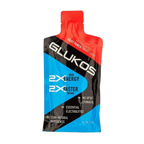 Glukos Energy - Glukos 리퀴드 에너지 젤 12팩 과일 펀치, 레몬 라임, 2) 레몬 라임