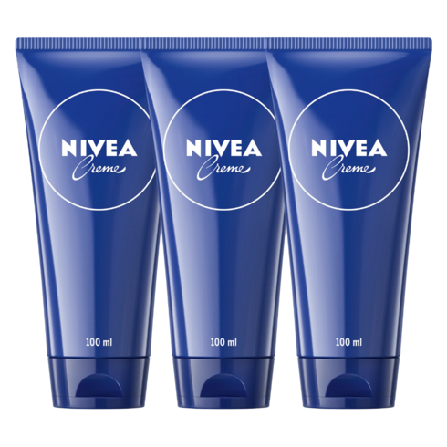 독일 니베아 크림 튜브형 100ml 3개 파란통 독일 정품 직배송 NIVEA