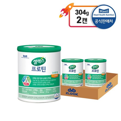 셀렉스 프로틴 고소한맛 304g 단백질 프로틴 단백질분말, 2개