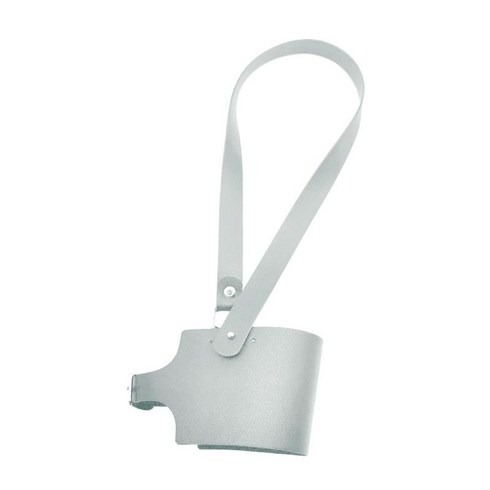 워킹 하이킹을 위한 물병 핸드 스트랩 조절식 텀블러 캐리어 홀더, 회색, 47cmx1.6cmx6.6cm, PU 가죽, 1개