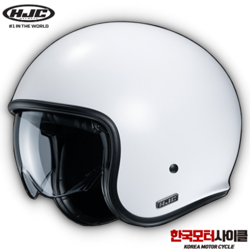 HJC 홍진 오토바이 헬멧 V30 무광 화이트 오픈페이스 바이크 스쿠터 헬멧 [한국모터사이클], V30 무광 화이트 XL