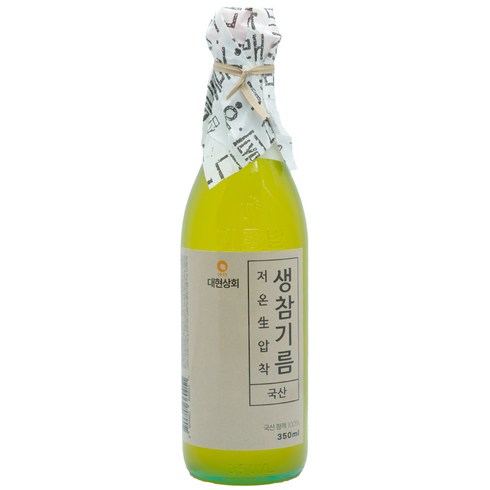 대현상회 저온생압착 국산 생참기름, 1개, 350ml