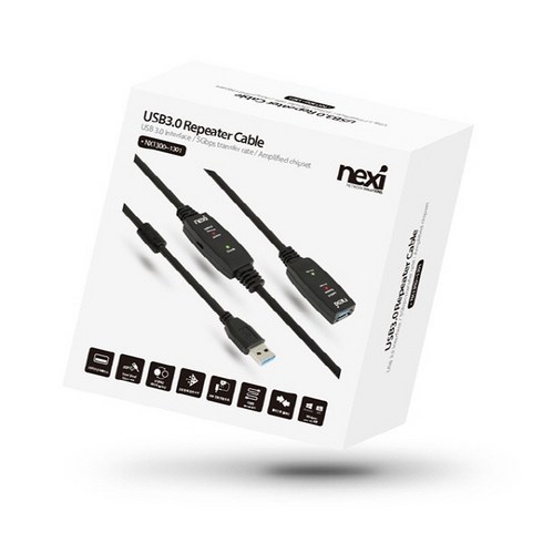 [NEXI] 넥시 USB3.0 리피터 케이블 [AM-AF] 10M [NX-U30MF-EX10P] [NX1301]