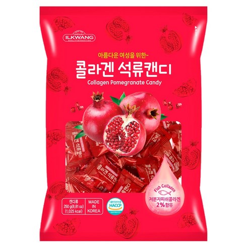 일광제과 콜라겐 석류캔디, 250g, 4개