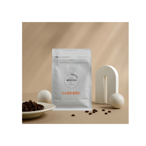 테리아커피 고소달달 블렌드 고소한 커피원두 당일로스팅, 1개, 500g, 모카포트