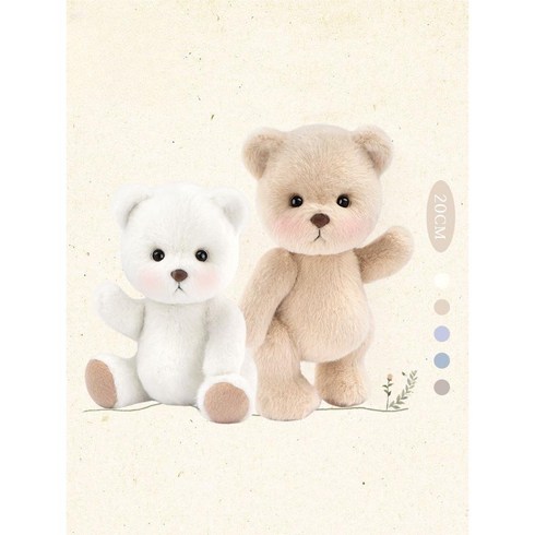 테디테일즈레나베어 - 테디테일즈 레나베어 곰인형 관절곰인형 20cm TeddyTales 스몰사이즈, C